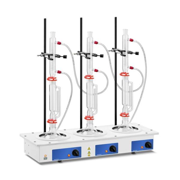 Cole-Parmer SHM-200-MP3-1000 Extraction Heater/Stirrer; 3-Place; 1000 mL; 230 VAC