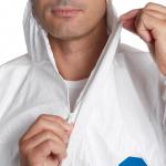 Tyvek 500 Xpert Classic disposable Coverall c/w hood Type 5/6m EN1149-1 Size XXXLarge