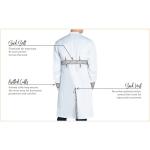 Dr James DR4 Unisex Howie Lab Coat White - Size X Large