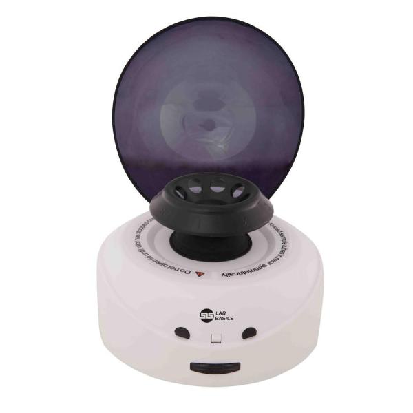 SLS Lab Basics Mini Centrifuge - 7000rpm Fixed Speed with 8 x 1.5/2mL and 16 x PCR Rotors